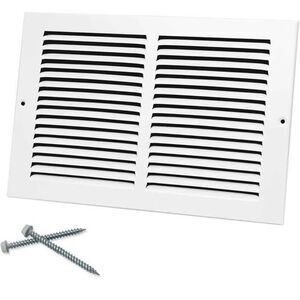 12"W x 8"H [Duct Opening Size] Steel Return Air Grille, Air Return Vent Cover
